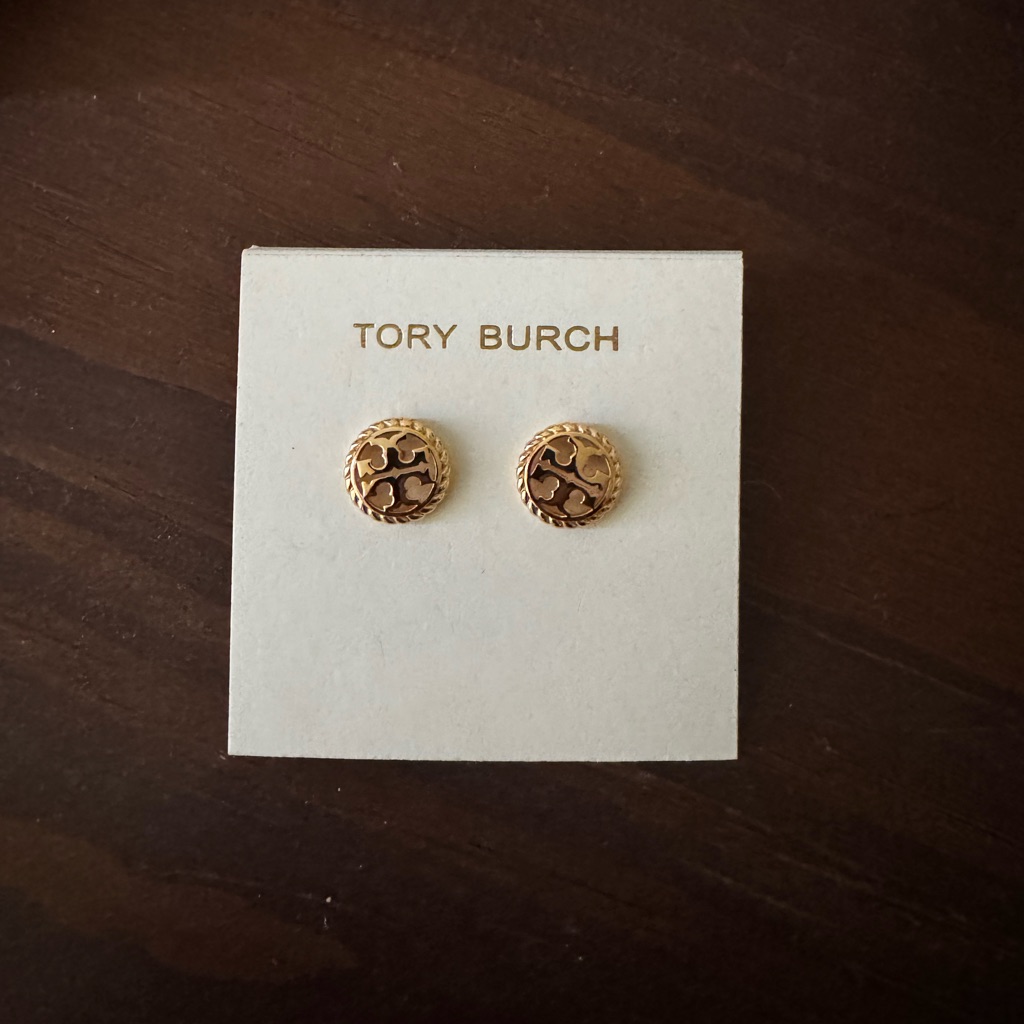Nwt Tory Burch Gold Stud Earrings 50$